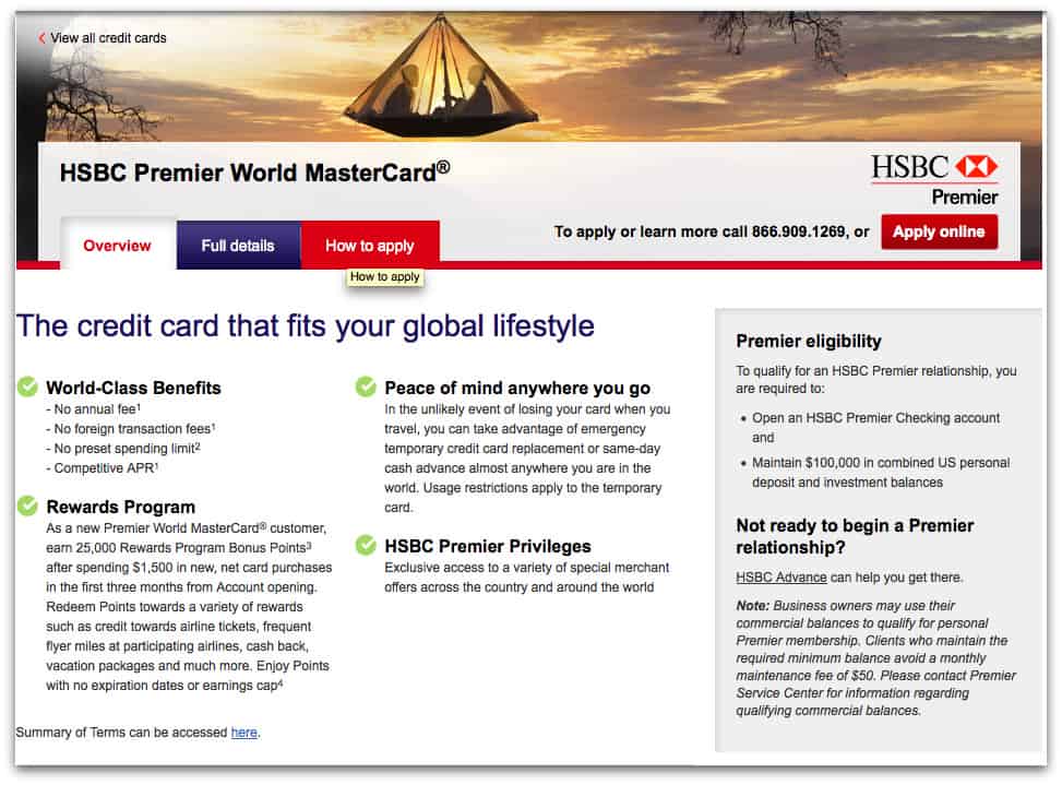 HSBC Premier 核發世界卡,相對其他新手卡有較好的 Perk