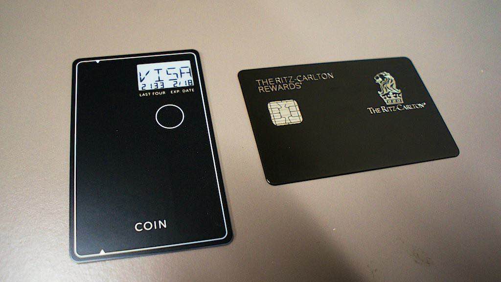 選擇 Coin 到希望使用的信用卡。圖中顯示的是 Ritz Carlton連名卡