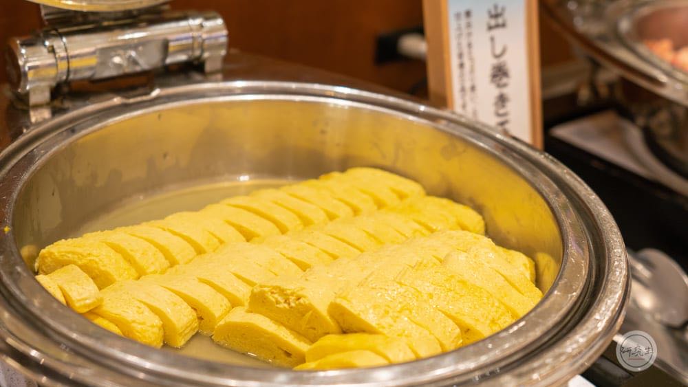 日式蛋捲也是早餐必吃的選擇（有馬溫泉・兵衛向陽閣｜研究生）